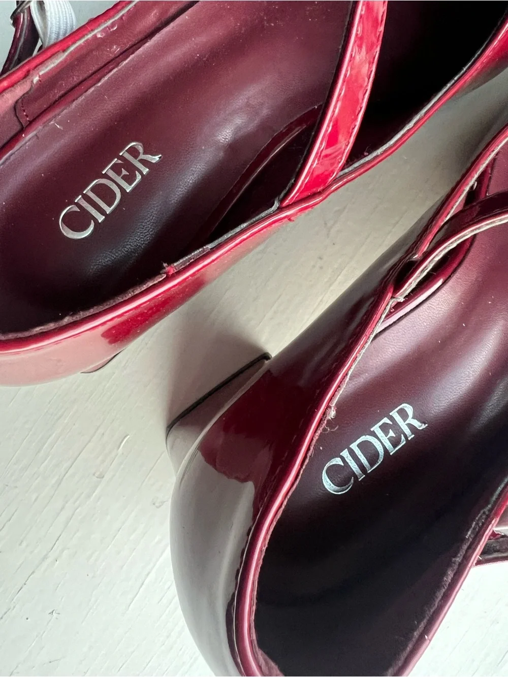 Cider Block Heel Patent Mary Jane’s, EU 37